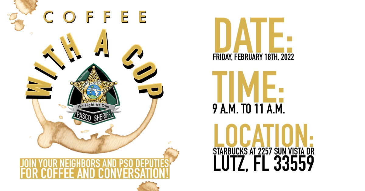 Coffee with a Cop flyer 02/2022